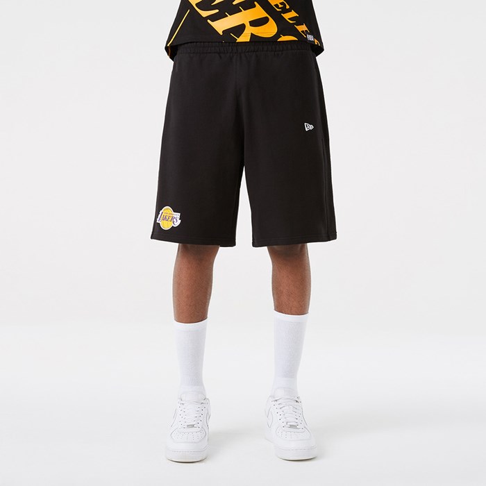 LA Lakers NBA Team Logo Miesten Shortsit Mustat - New Era Vaatteet Halpa hinta FI-827163